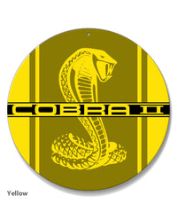 Cobra II Emblem 1976 Round Aluminum Sign