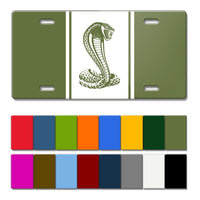 Cobra Snake Emblem Novelty License Plate