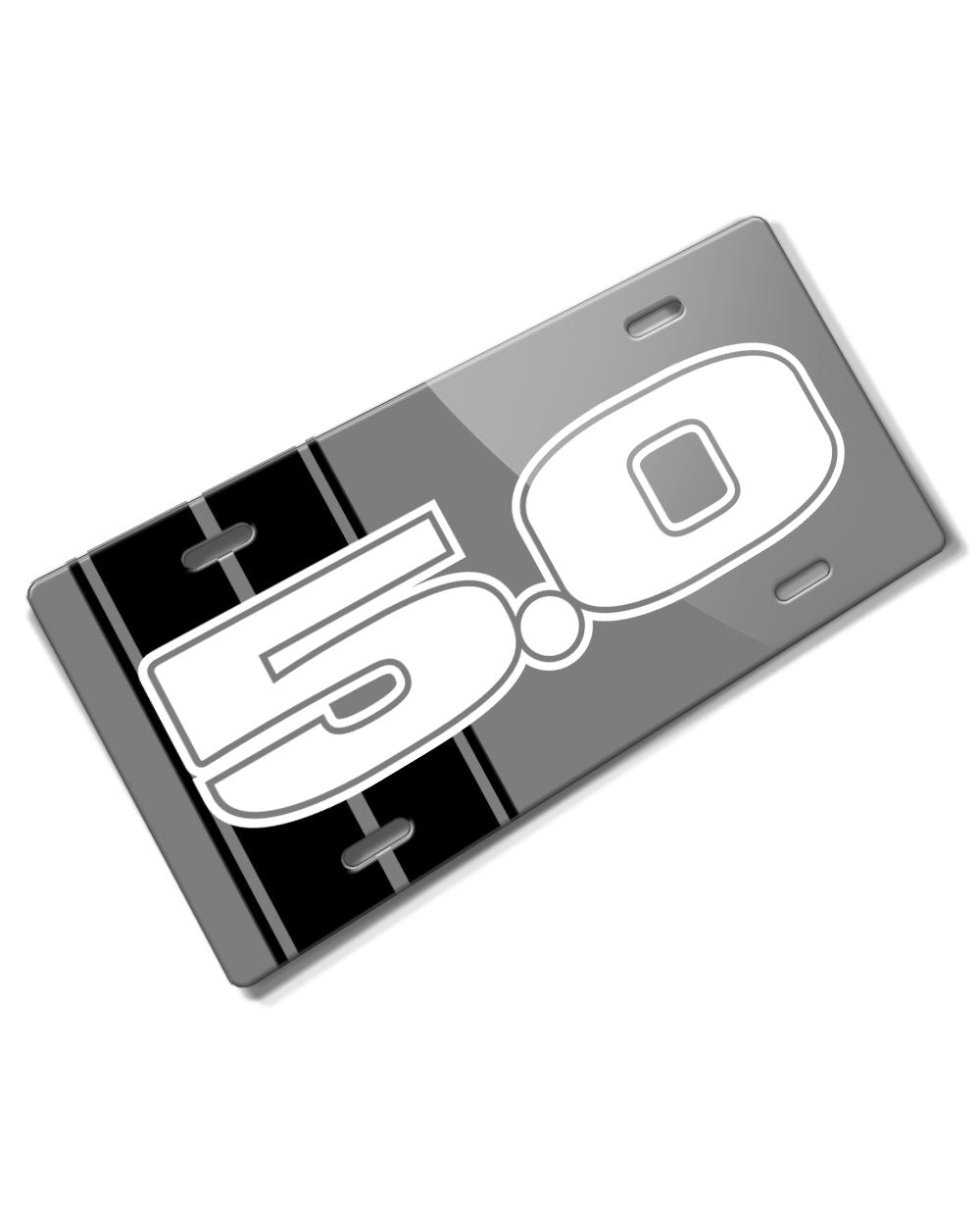 Five Point Oh - 5.0 V8 Engine Emblem Novelty License Plate