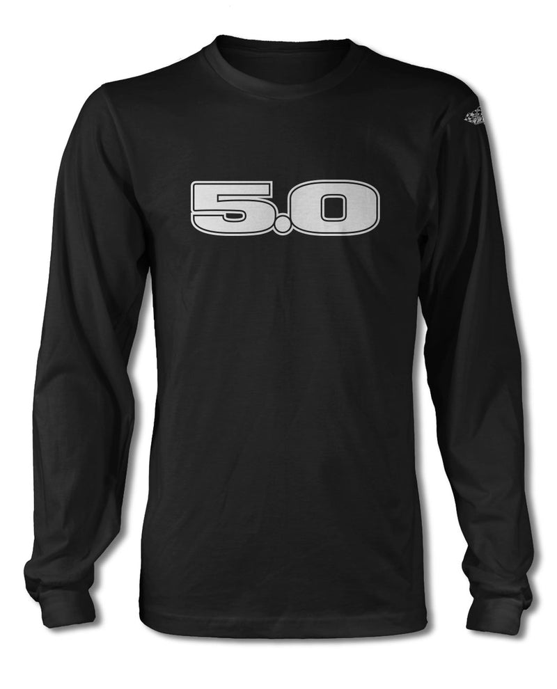 Five Point Oh - 5.0 V8 Engine Emblem T-Shirt - Long Sleeves - Emblem