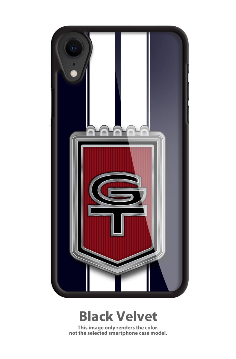 Ford Mustang GT Emblem 1965 - 1967 Smartphone Case - Racing Stripes - Emblem