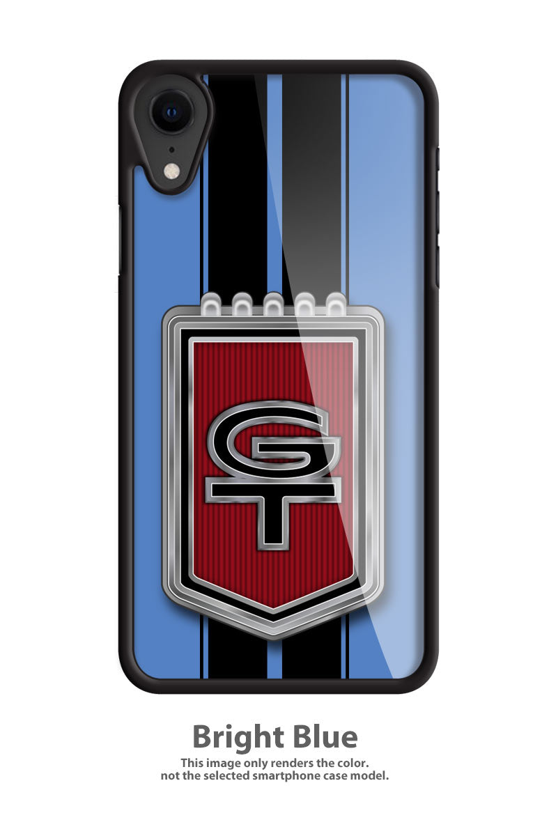 Ford Mustang GT Emblem 1965 - 1967 Smartphone Case - Racing Stripes - Emblem