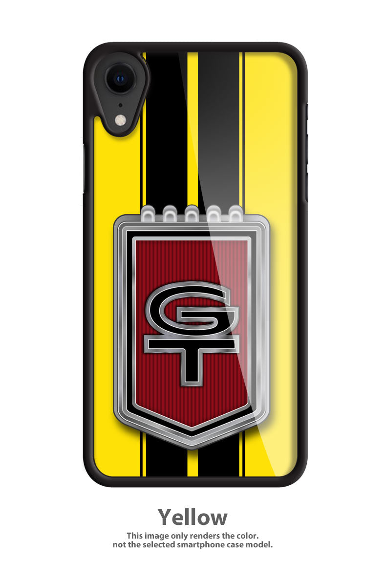 Ford Mustang GT Emblem 1965 - 1967 Smartphone Case - Racing Stripes - Emblem