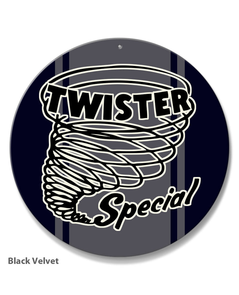 Ford Mustang Twister Mach 1 Emblem 1970 Round Aluminum Sign