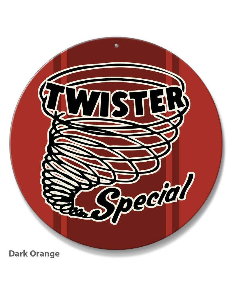 Ford Mustang Twister Mach 1 Emblem 1970 Round Aluminum Sign