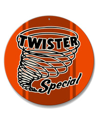 Ford Mustang Twister Mach 1 Emblem 1970 Round Aluminum Sign