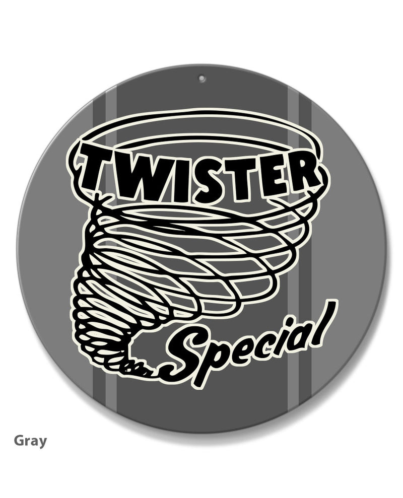 Ford Mustang Twister Mach 1 Emblem 1970 Round Aluminum Sign