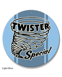 Ford Mustang Twister Mach 1 Emblem 1970 Round Aluminum Sign