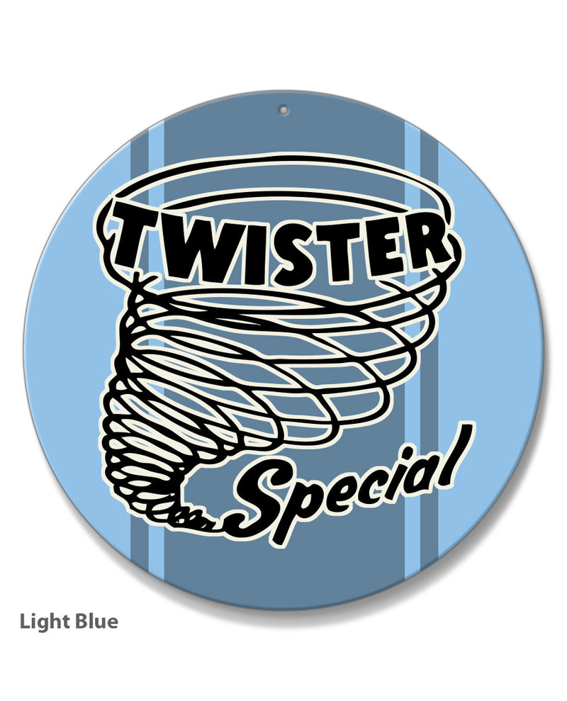 Ford Mustang Twister Mach 1 Emblem 1970 Round Aluminum Sign