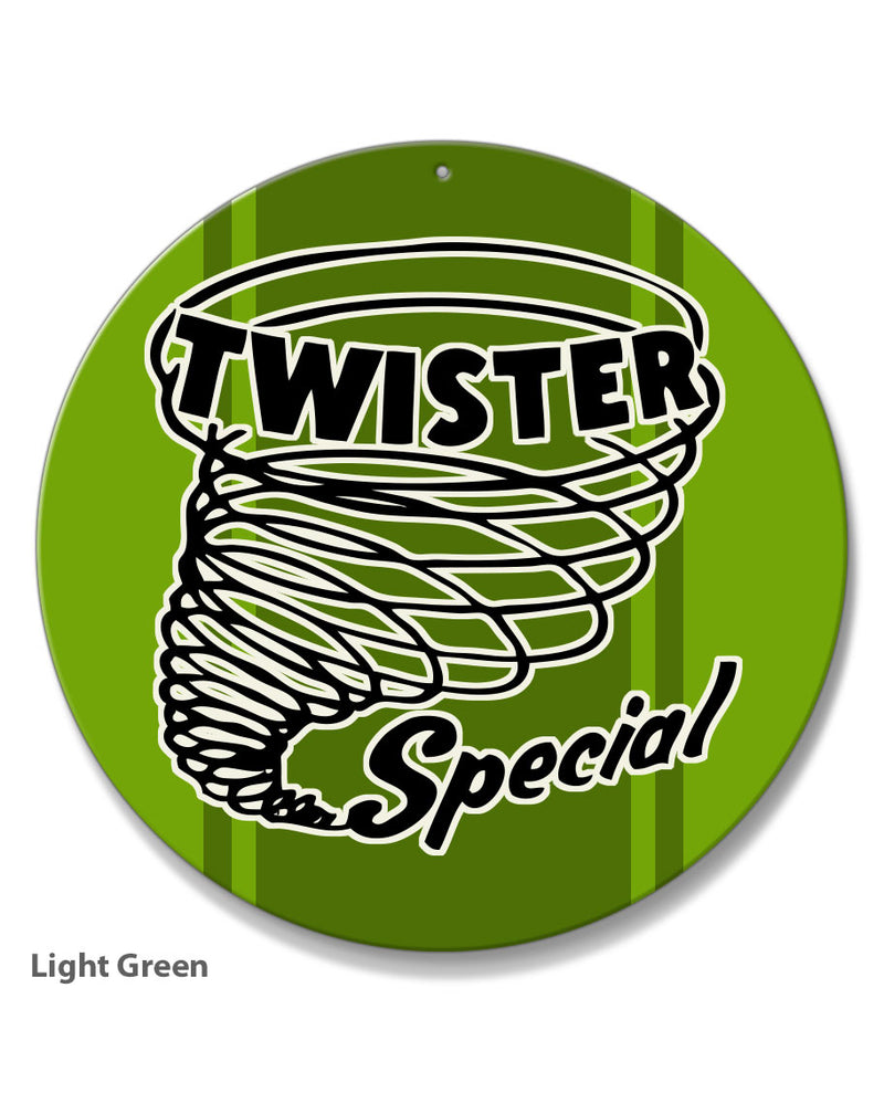 Ford Mustang Twister Mach 1 Emblem 1970 Round Aluminum Sign