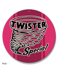 Ford Mustang Twister Mach 1 Emblem 1970 Round Aluminum Sign