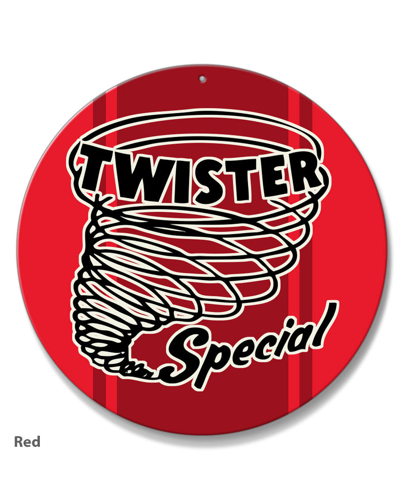 Ford Mustang Twister Mach 1 Emblem 1970 Round Aluminum Sign