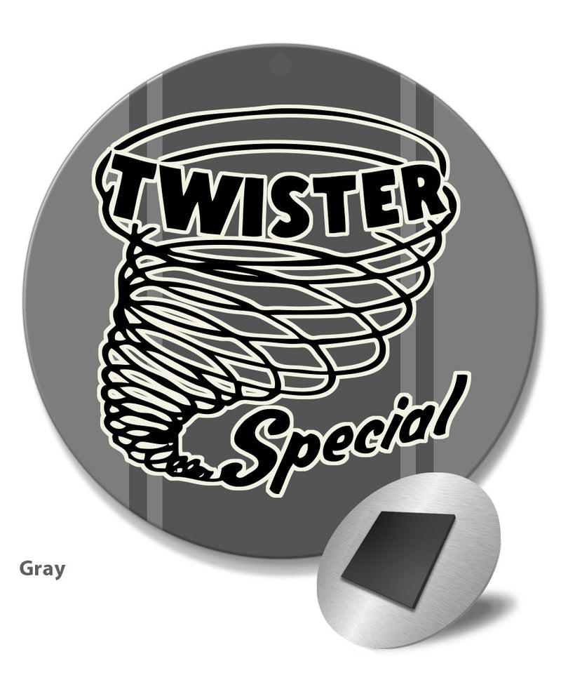Ford Mustang Twister Mach 1 Emblem 1970 Round Fridge Magnet