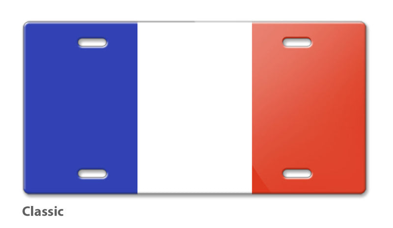 French Flag Novelty License Plate