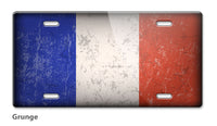 French Flag Novelty License Plate