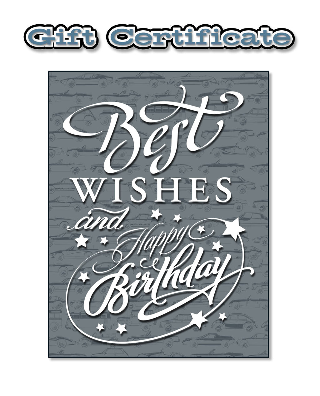 Gift Certificate - Happy Birthday!