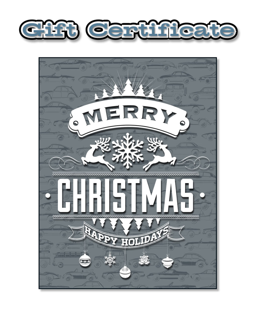 Gift Certificate - Merry Christmas!