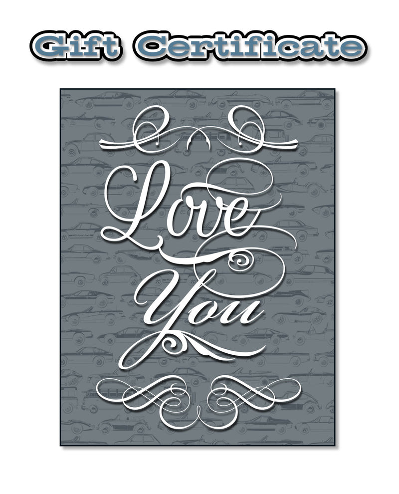 Gift Certificate - Love You!