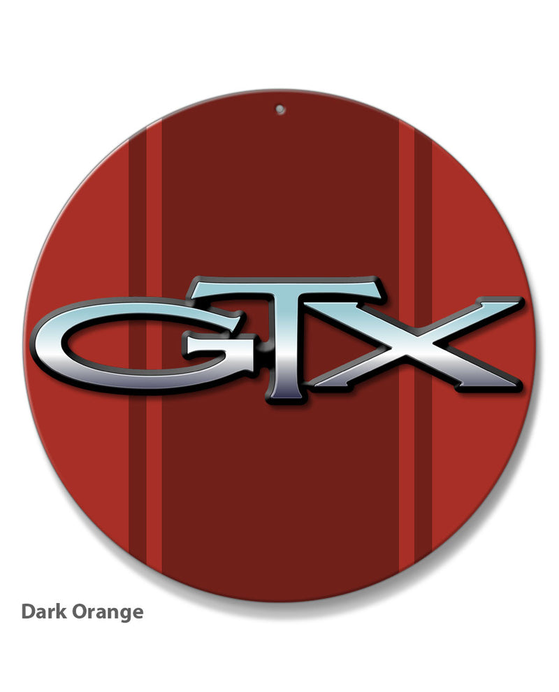 1967 - 1971 Plymouth GTX Emblem Novelty Round Aluminum Sign