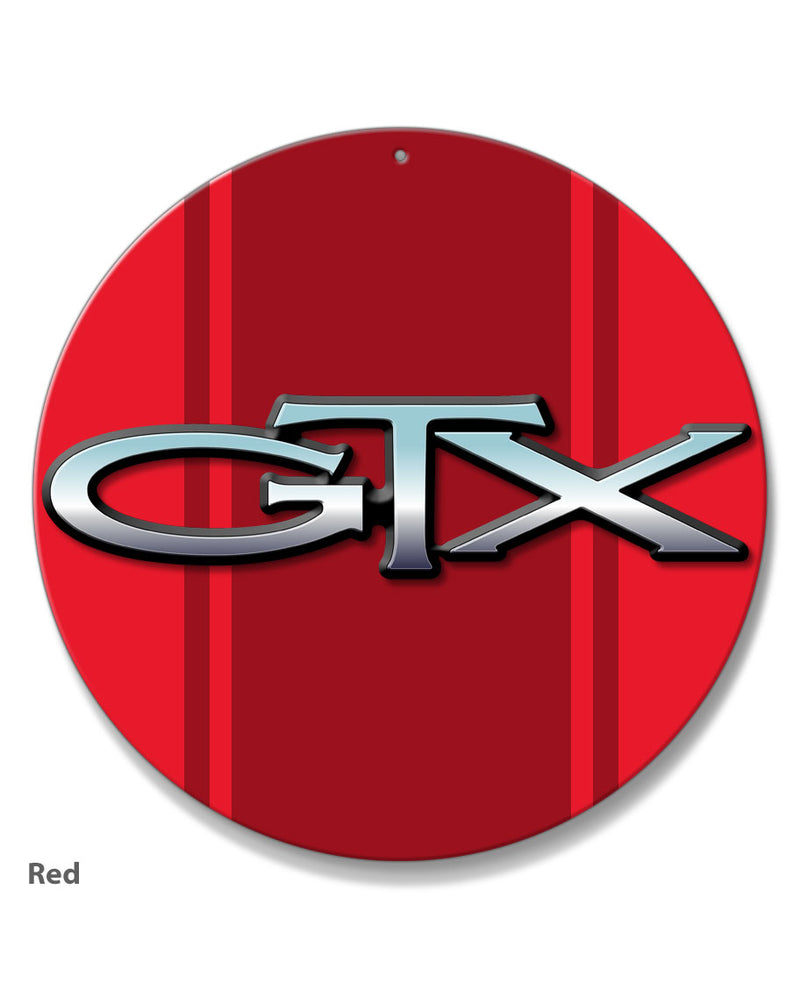 1967 - 1971 Plymouth GTX Emblem Novelty Round Aluminum Sign