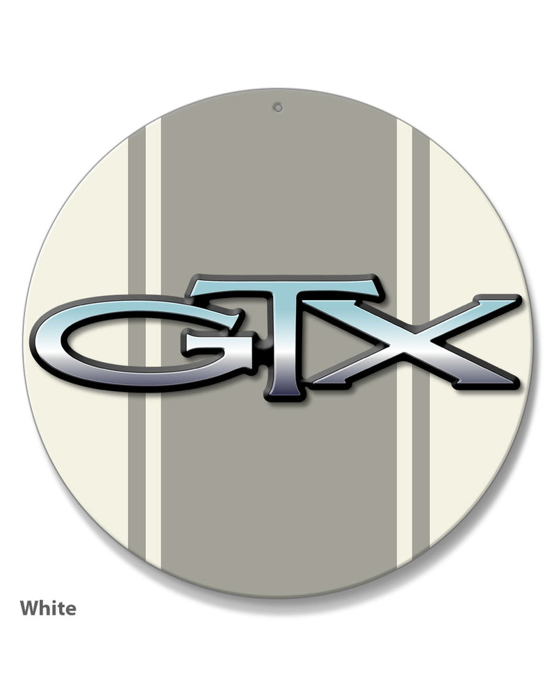 1967 - 1971 Plymouth GTX Emblem Novelty Round Aluminum Sign