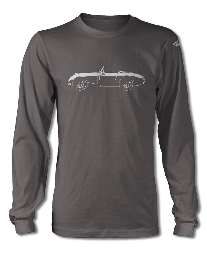 Austin Healey Sprite MKI Roadster T-Shirt - Long Sleeves - Side View