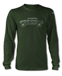 Hummer H1 Pick-Up 4x4 T-Shirt - Long Sleeves - Side View