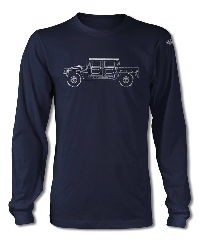 Hummer H1 Pick-Up 4x4 T-Shirt - Long Sleeves - Side View