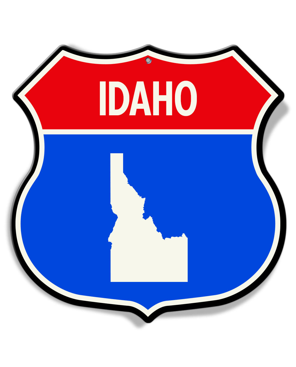 State of Idaho Interstate - Shield Shape - Aluminum Sign