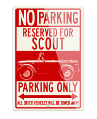 1960 - 1965 International Scout I Reserved Parking Only Sign