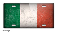 Italian Flag Novelty License Plate