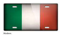 Italian Flag Novelty License Plate