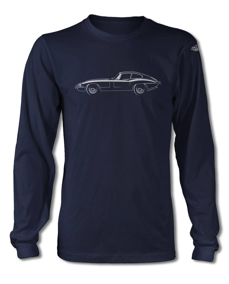 Jaguar E-Type XKE Coupe T-Shirt - Long Sleeves - Side View