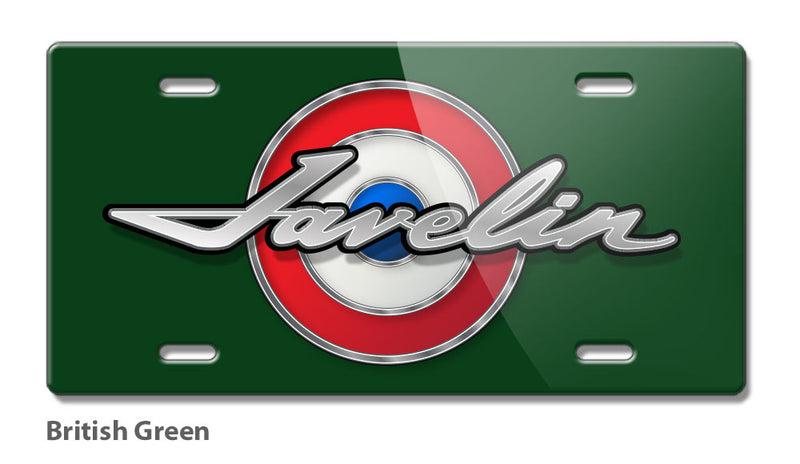 1968 - 1974 AMC Javelin Bullseye Emblem Novelty License Plate - Vintage Emblem