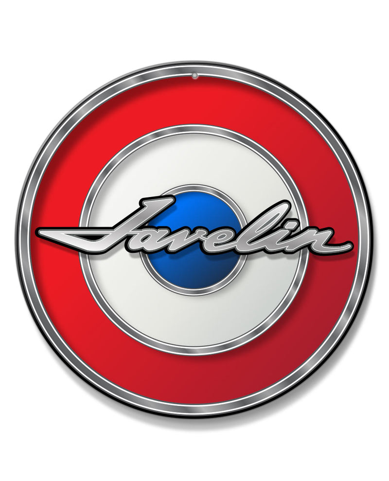 AMC Javelin Bullseye Design Novelty Round Aluminum Sign