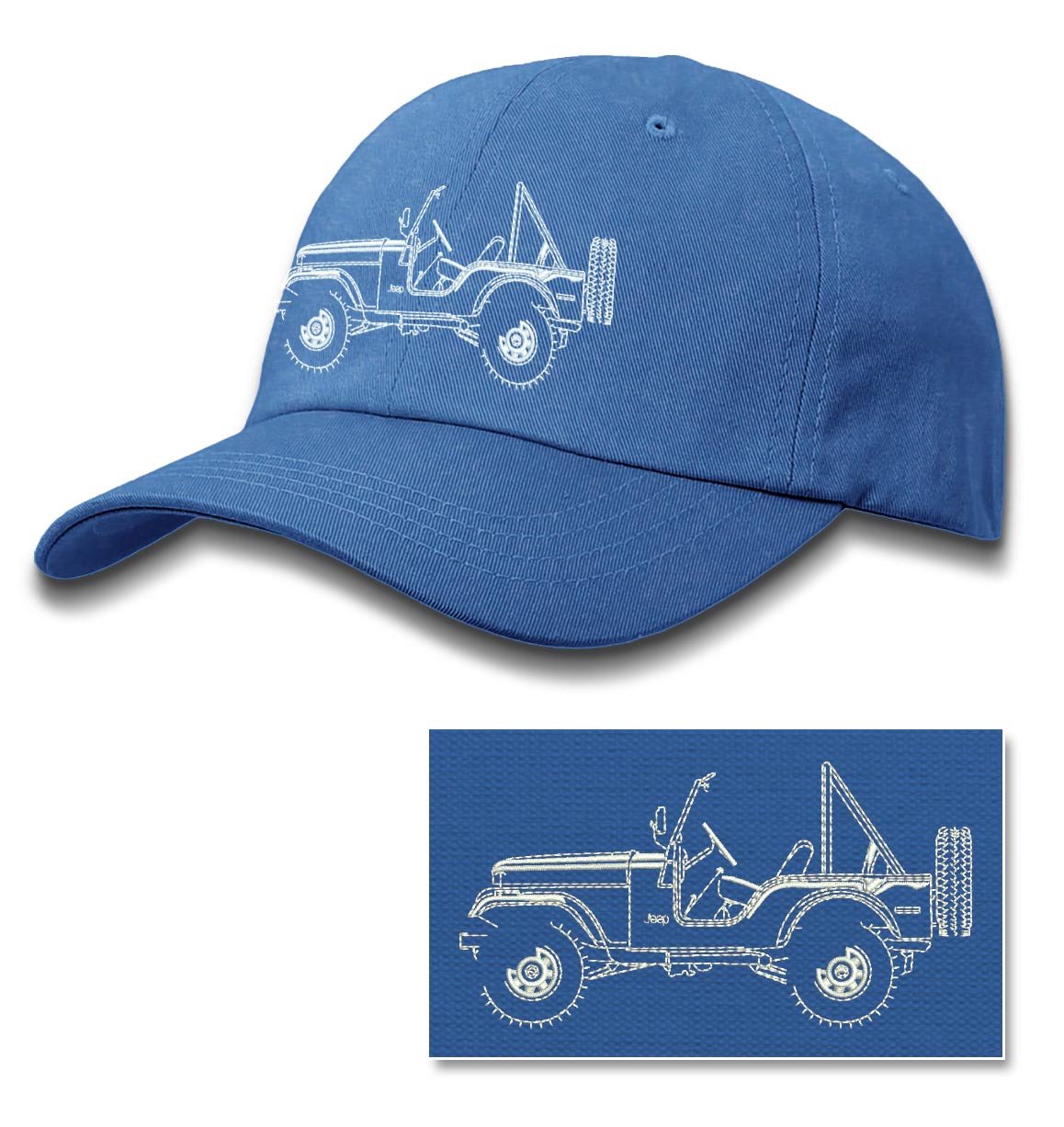 1972 - 1983 Jeep CJ5 CJ-5 Land Cruiser Baseball Cap for Men