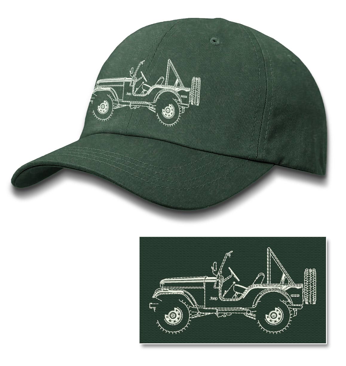 1972 - 1983 Jeep CJ5 CJ-5 Land Cruiser Baseball Cap for Men
