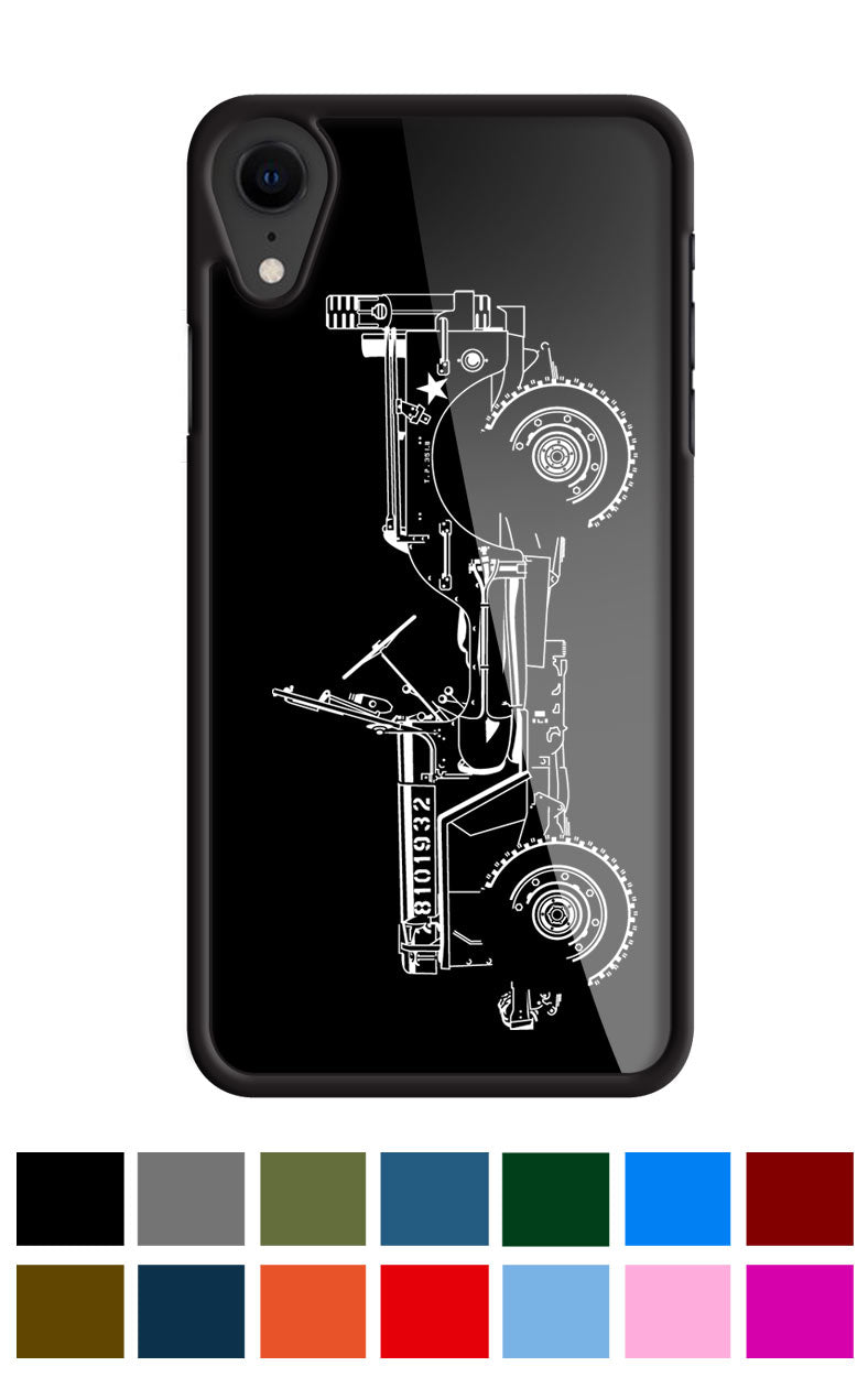 Jeep Willys WWII 1941 - 1945 Smartphone Case - Side View