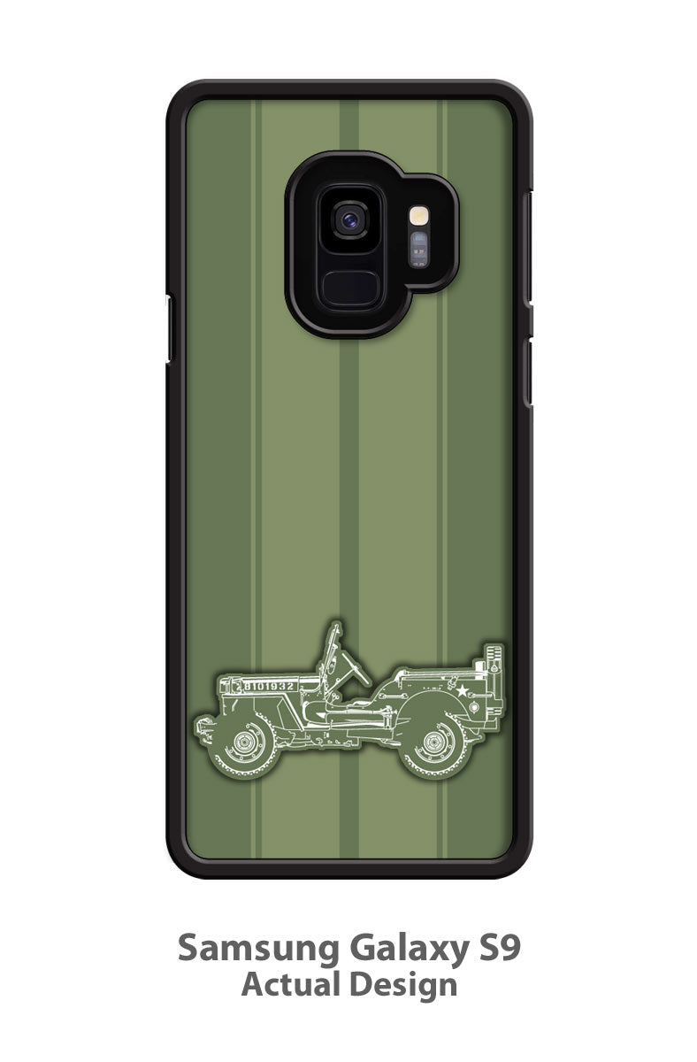 Jeep Willys WWII 1941 - 1945 Smartphone Case - Racing Stripes