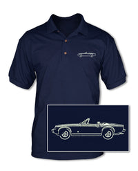 Jensen-Healey Convertible Adult Pique Polo Shirt - Side View