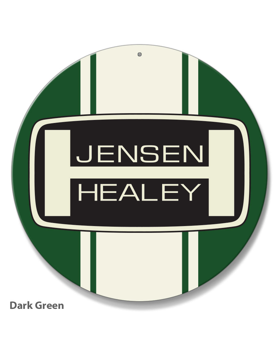 Jensen Healey Emblem Round Aluminum Sign – Legend Lines