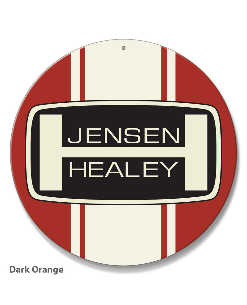 Jensen Healey Emblem Round Aluminum Sign