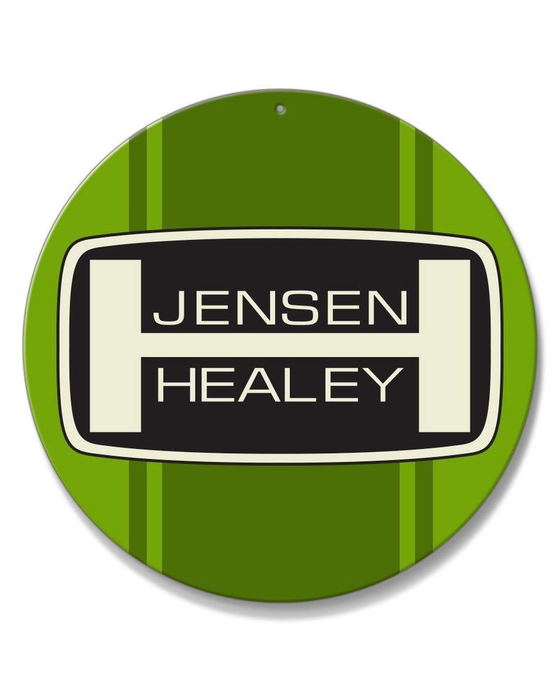 Jensen Healey Emblem Round Aluminum Sign