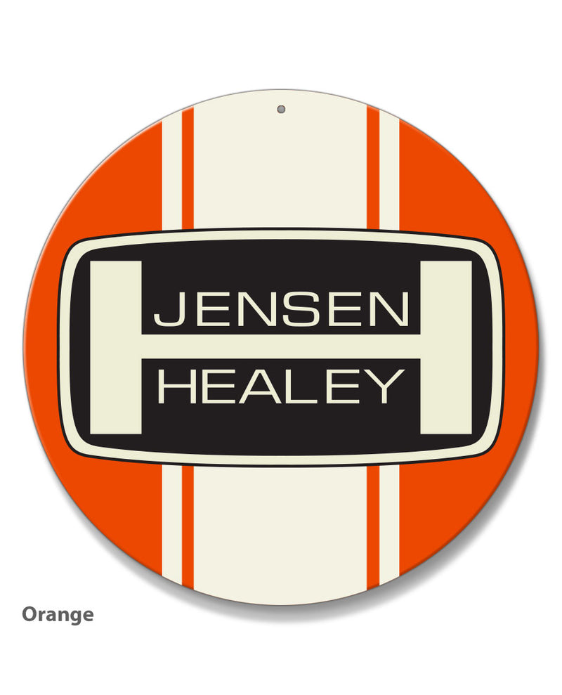Jensen Healey Emblem Round Aluminum Sign