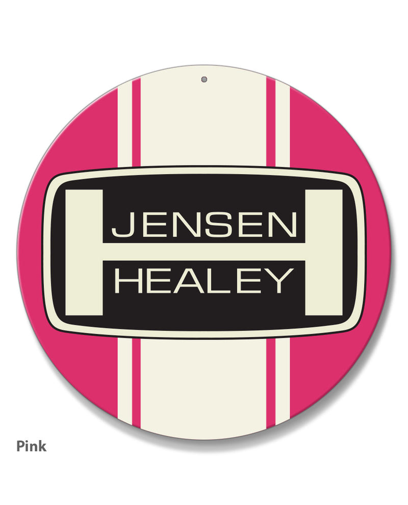 Jensen Healey Emblem Round Aluminum Sign