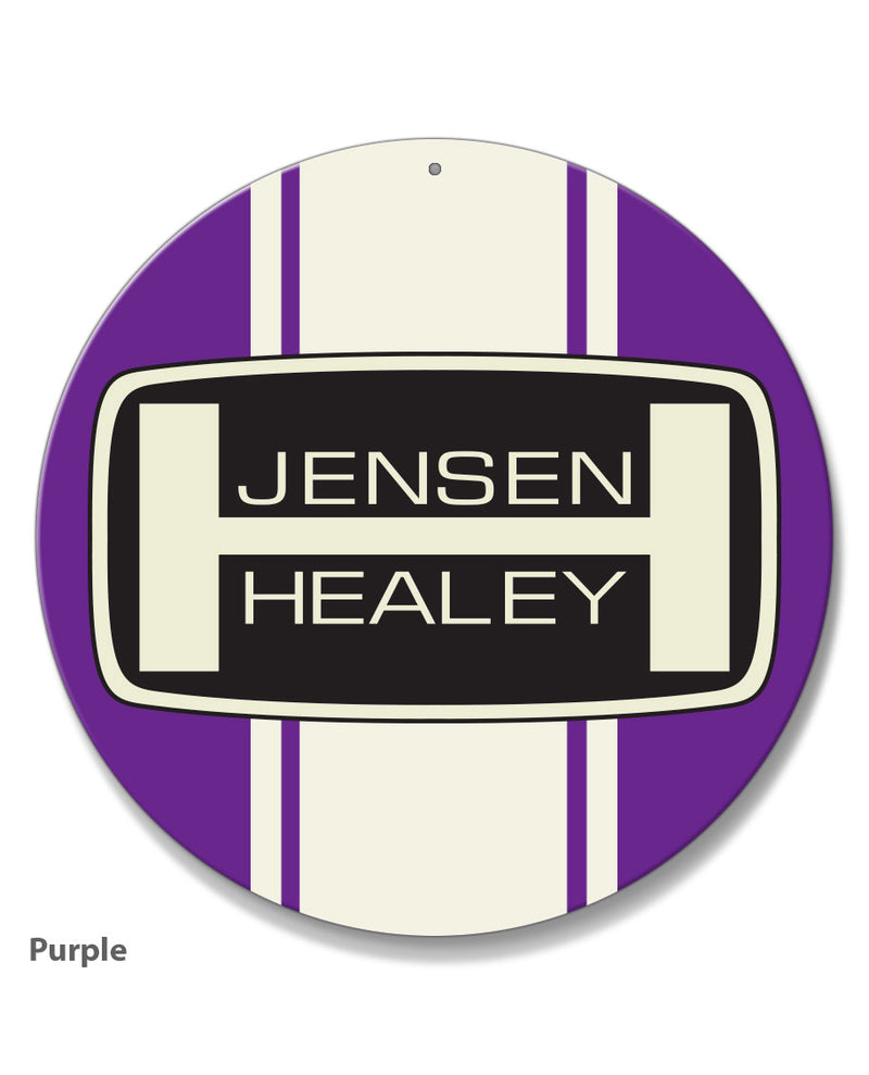 Jensen Healey Emblem Round Aluminum Sign