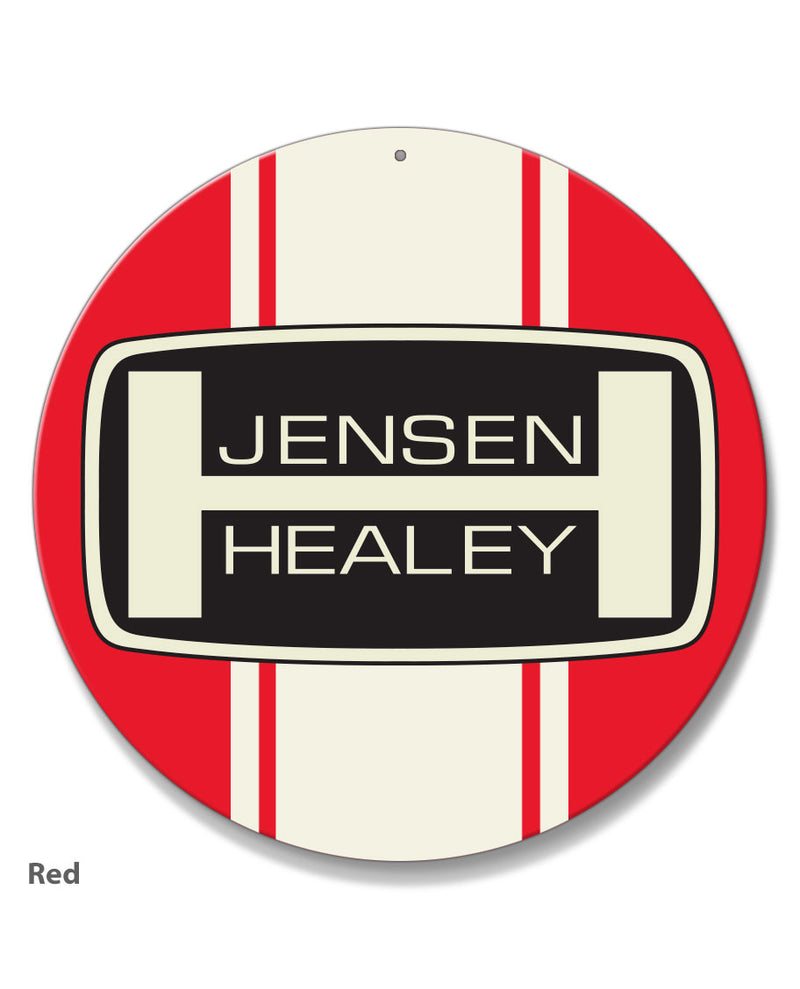 Jensen Healey Emblem Round Aluminum Sign