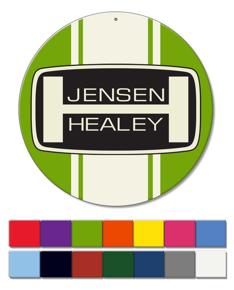 Jensen Healey Emblem Round Aluminum Sign