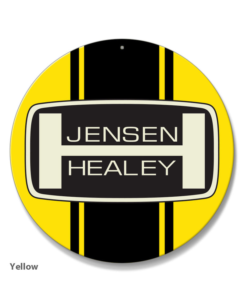 Jensen Healey Emblem Round Aluminum Sign