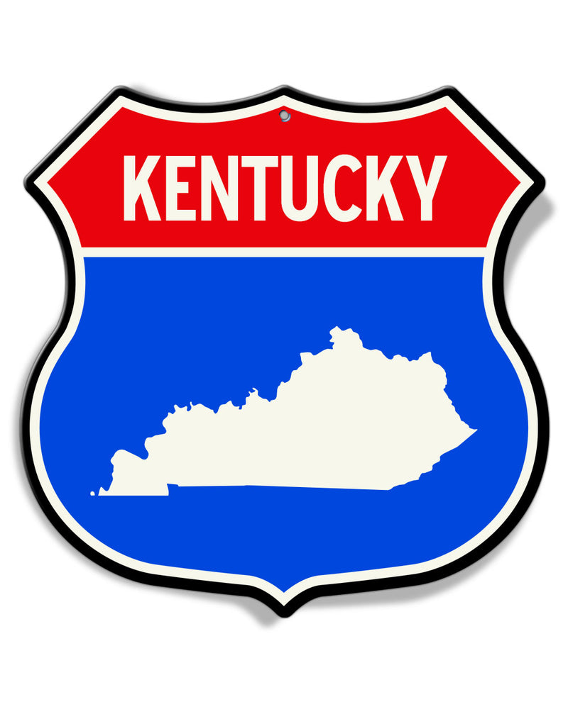State of Kentucky Interstate - Shield Shape - Aluminum Sign